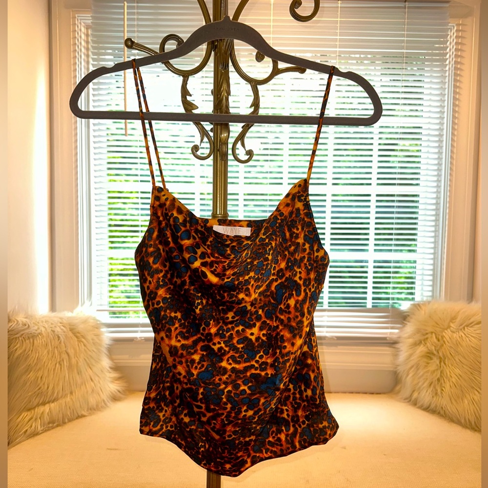 Nordstrom cowl neck printed top . Size S.